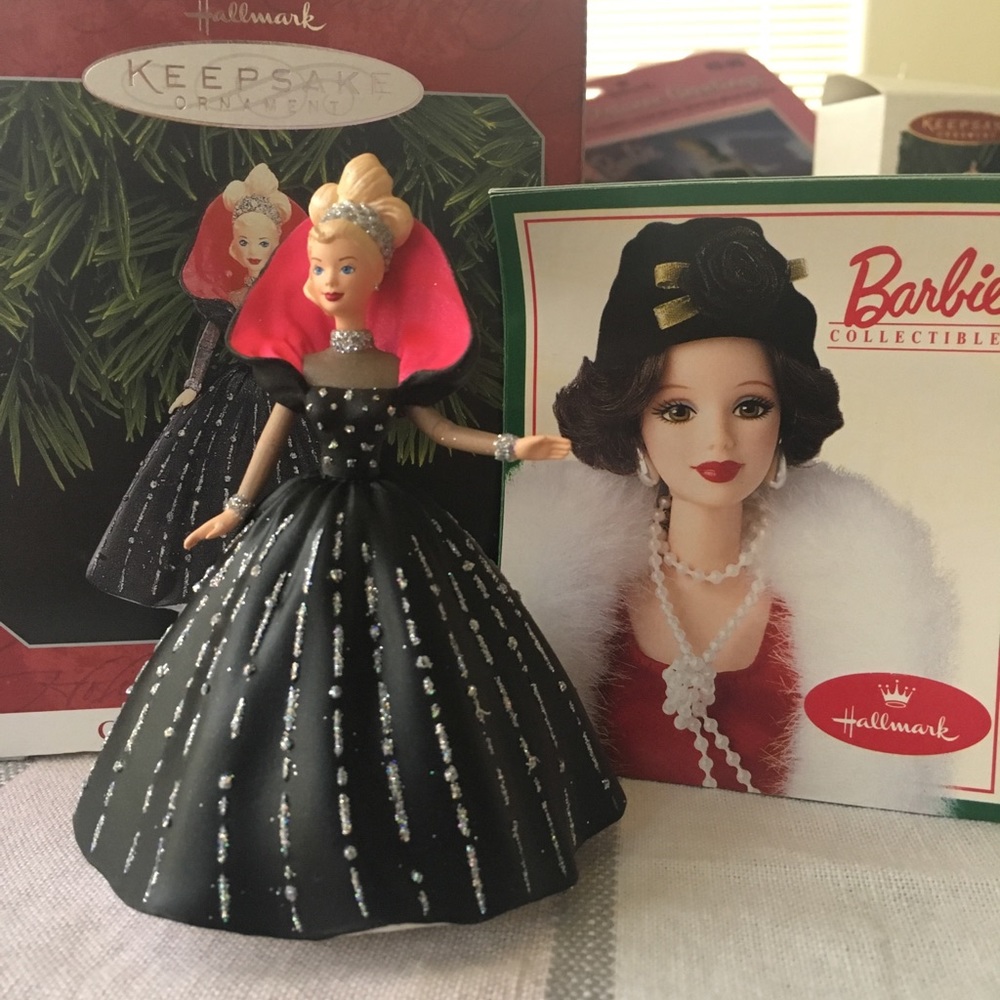Vintage 1997 Holiday Hallmark Barbie Ornament